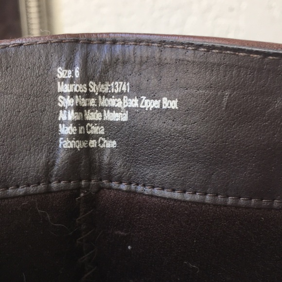 Monica black zipper riding boot - Picture 5 of 6
